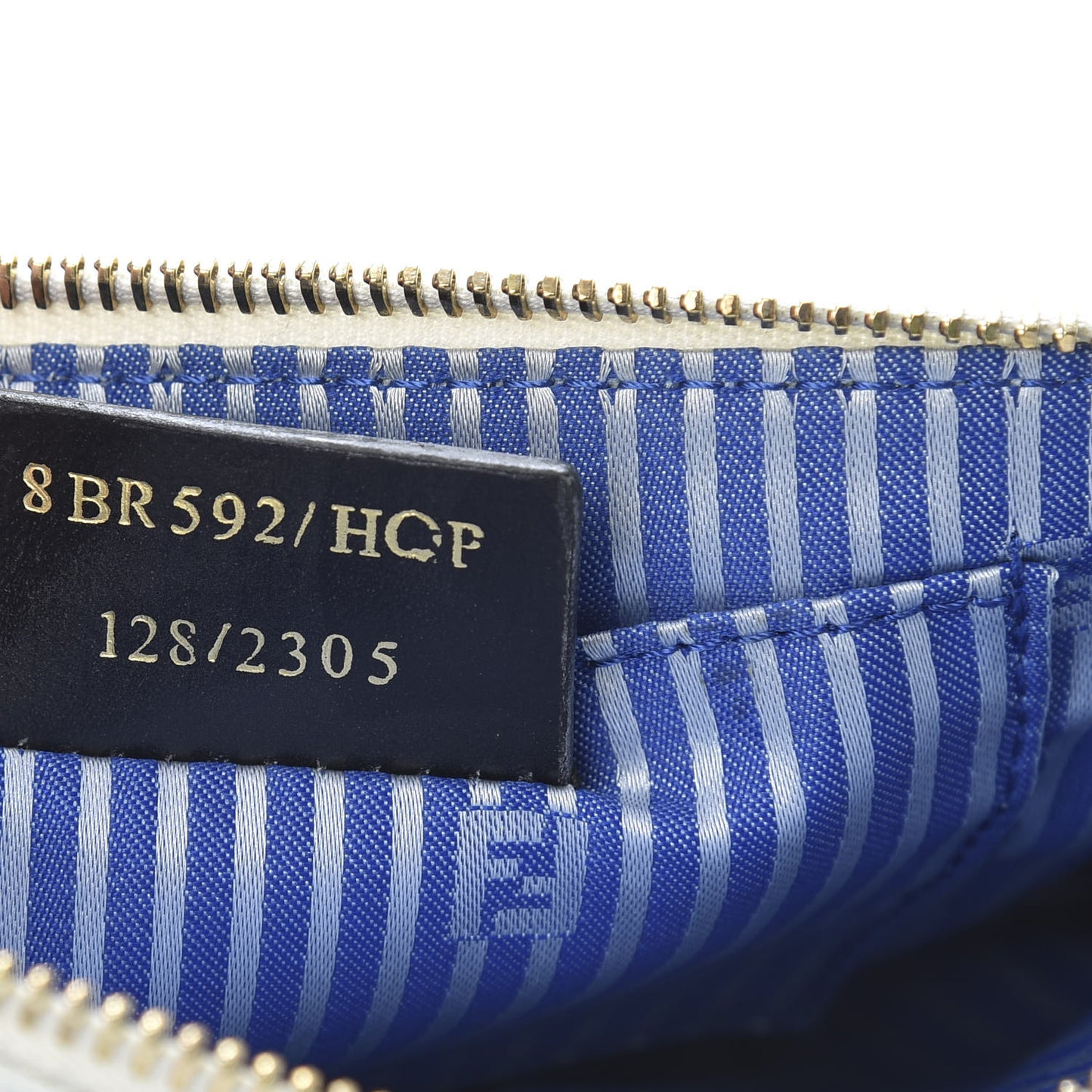 Zucca Spalmati Stripe Pochette Latte Multicolor