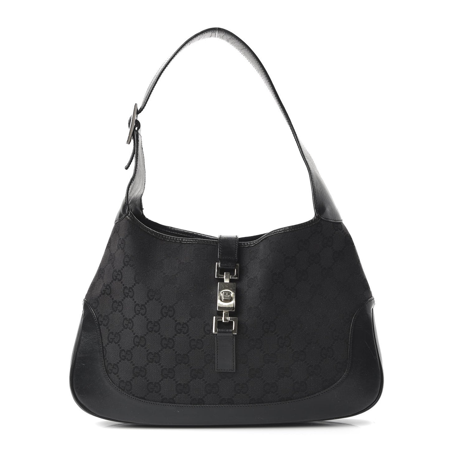 Monogram Small Jackie O Hobo Black