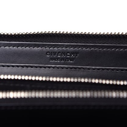 Givenchy Calfskin Logo Zip Around Wallet Black 6 of 10