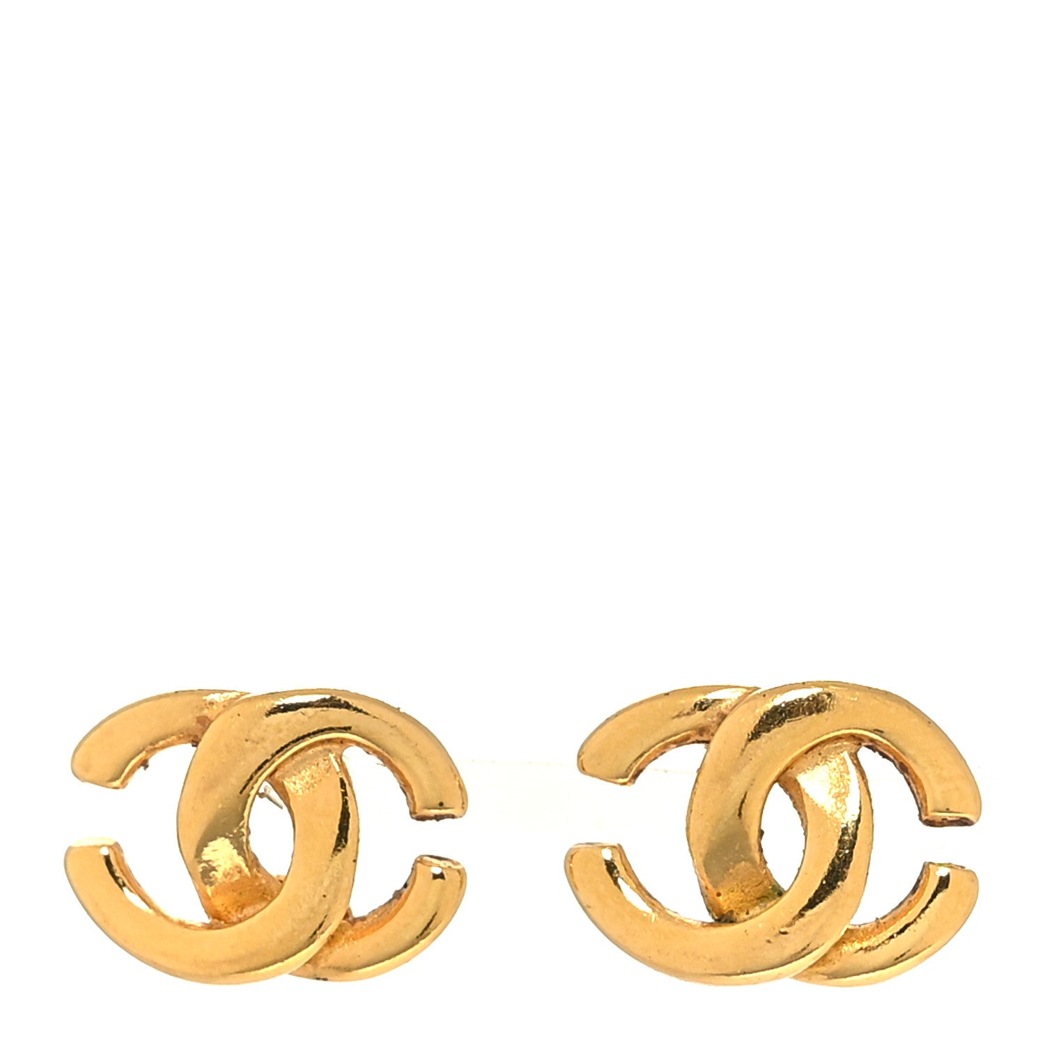 Chanel Metal CC Earrings Gold 1 of 5
