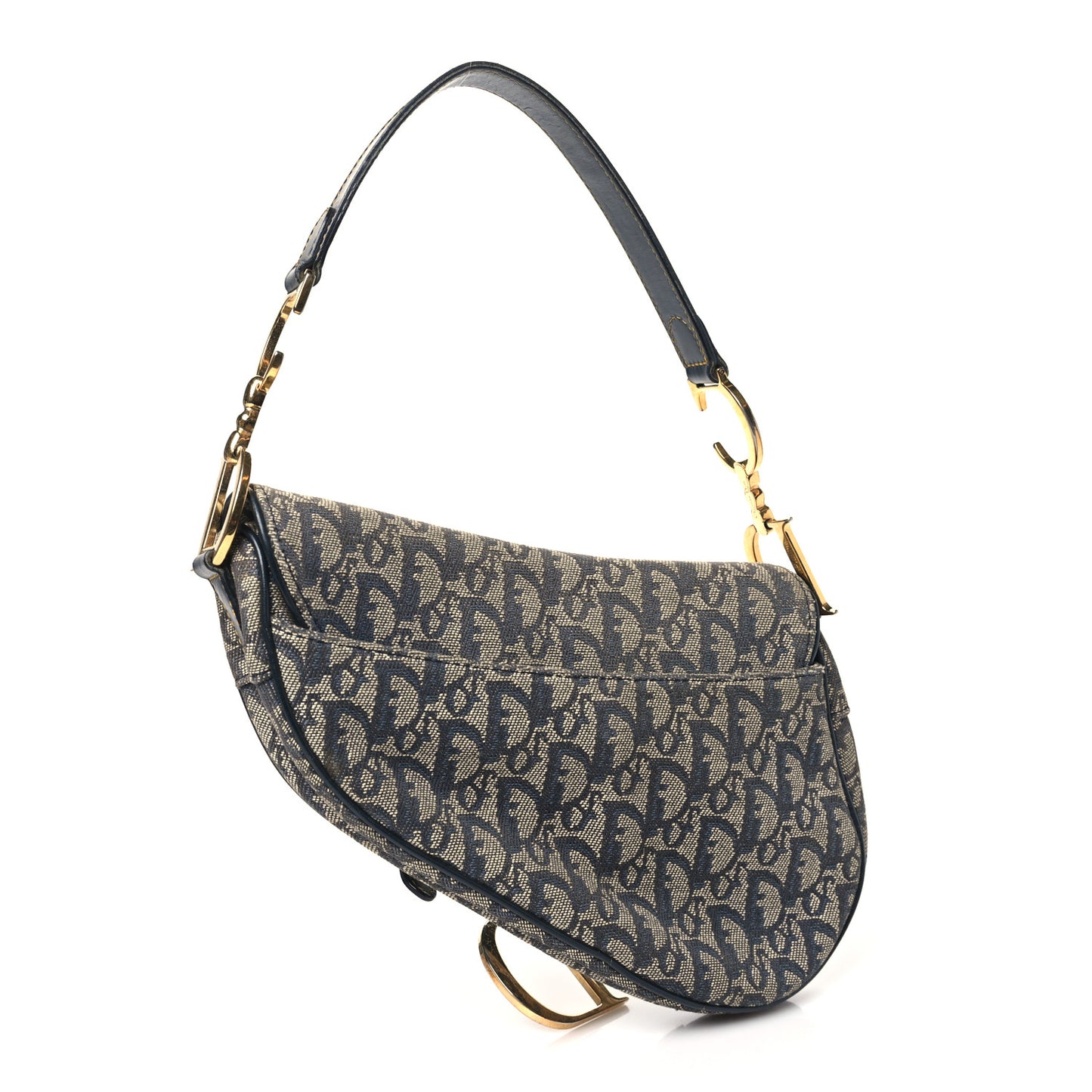 Monogram Saddle Bag Blue