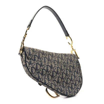 Christian Dior Monogram Saddle Bag Blue 3 of 11