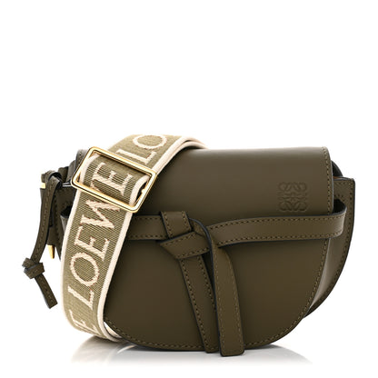 Loewe Calfskin Jacquard Mini Gate Dual Bag Autumn Green 1 of 10