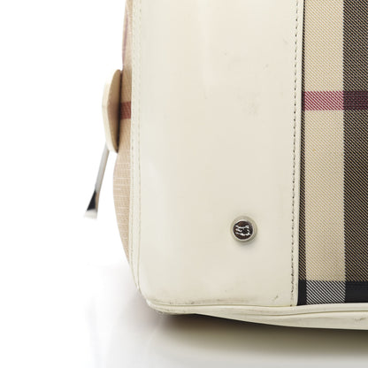 Burberry Nova Check Bowling Bag White 10 of 13