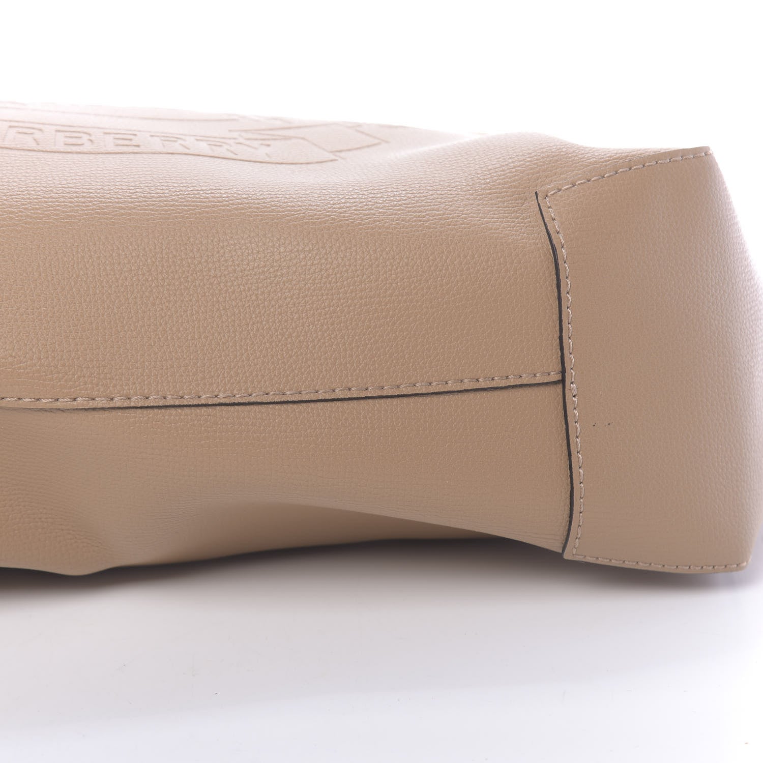 Burberry Calfskin Embossed Crest Medium Tote Camel 9 of 12