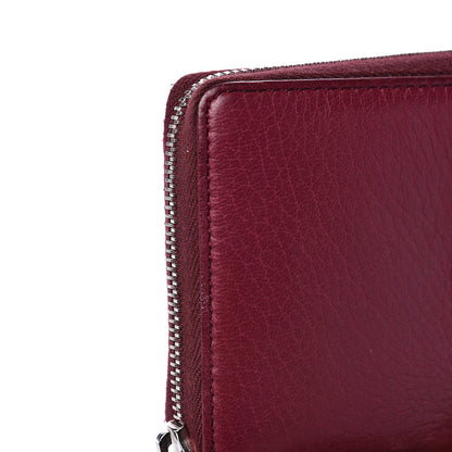 Gucci Pebbled Calfskin Soho Zip Around Wallet Cherry Gloss 11 of 15