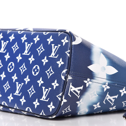 Louis Vuitton Monogram Escale Neverfull MM Blue 7 of 10