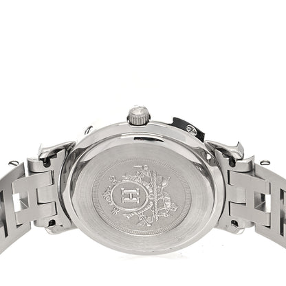 Hermes Stainless Steel 24mm Clipper Quartz Watch Black 4 of 4