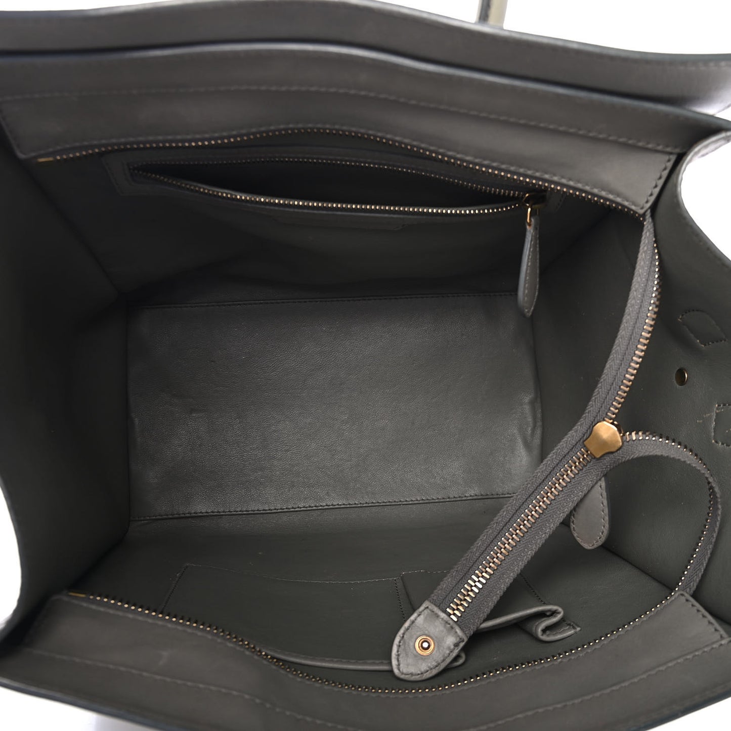 Smooth Calfskin Mini Luggage Grey