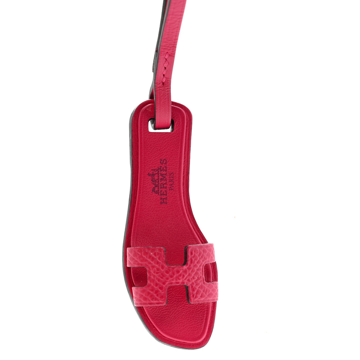 Epsom Butler Calfskin Hunter Oran Nano Bag Charm Rose Mexico
