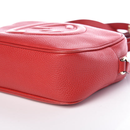 Gucci Pebbled Calfskin Small Soho Disco Bag Tabasco Red 13 of 13