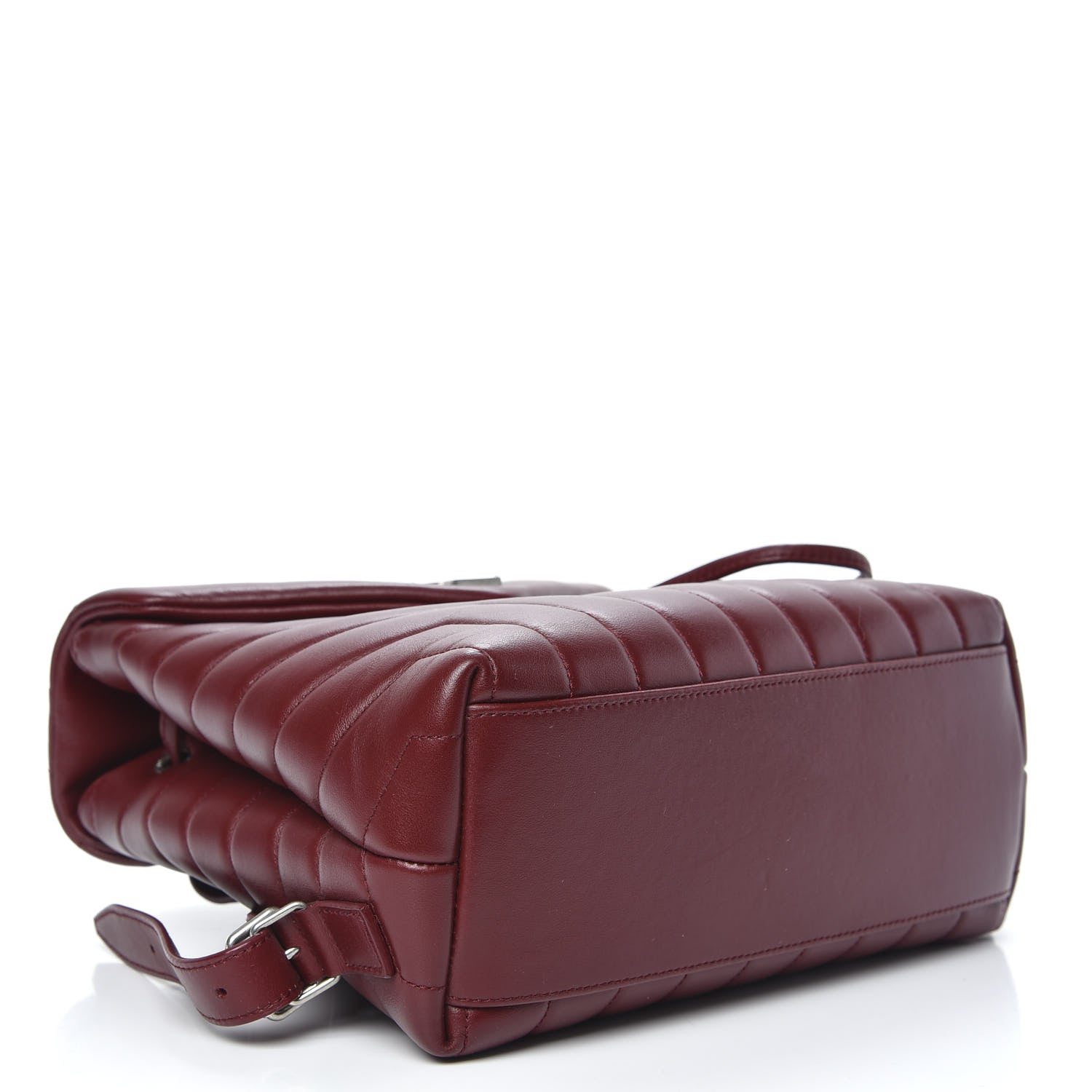 Saint Laurent Calfskin Y Quilted Monogram Small Loulou Backpack Red 3 of 8