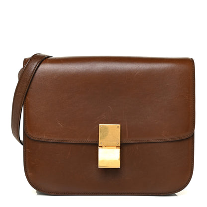 Celine Box Calfskin Medium Classic Box Flap Bag Havana 1 of 26