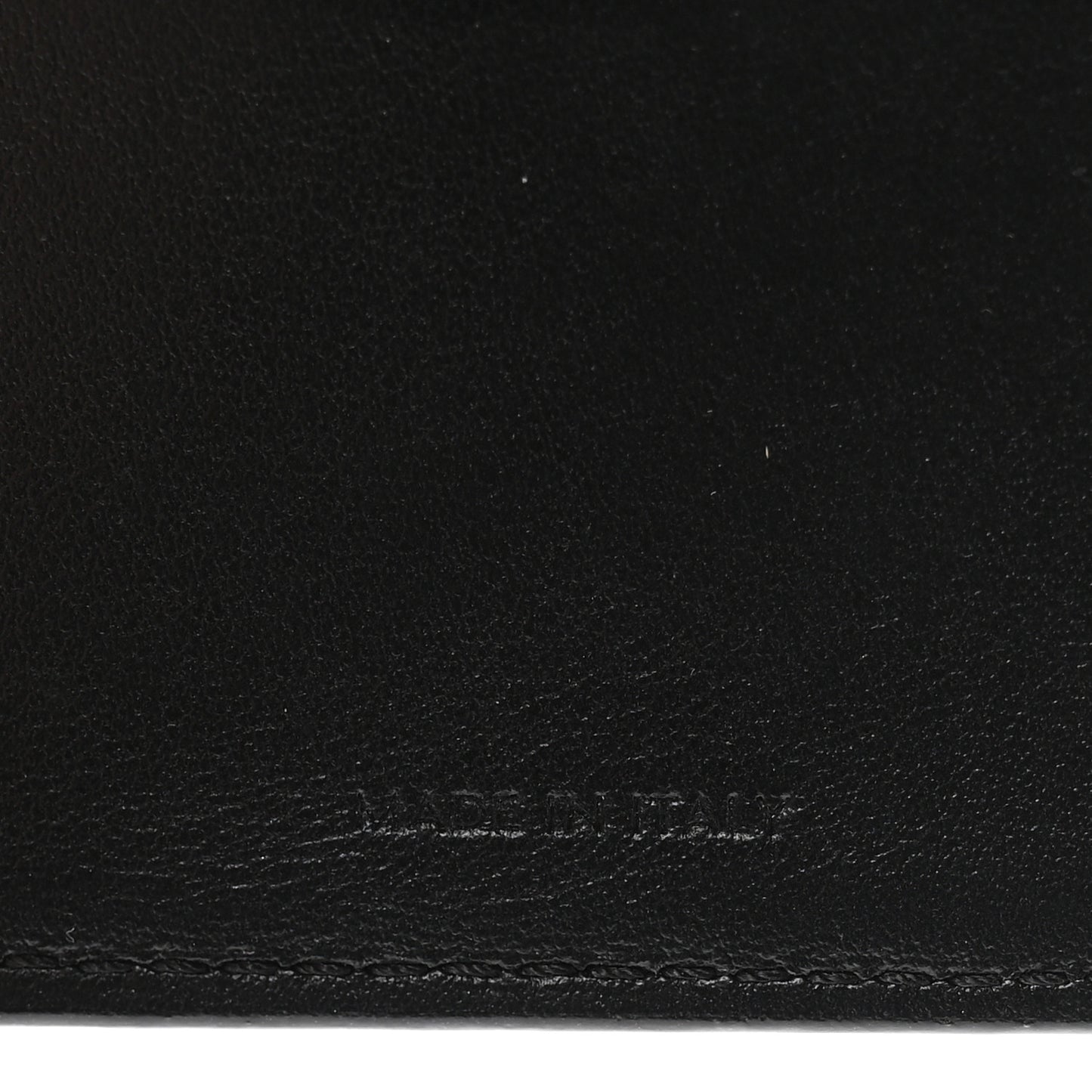 Shiny Calfskin Small Triomphe Wallet Black