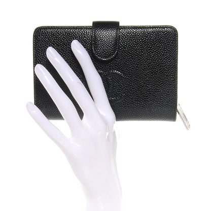 Chanel Caviar CC French Wallet Black 2 of 8