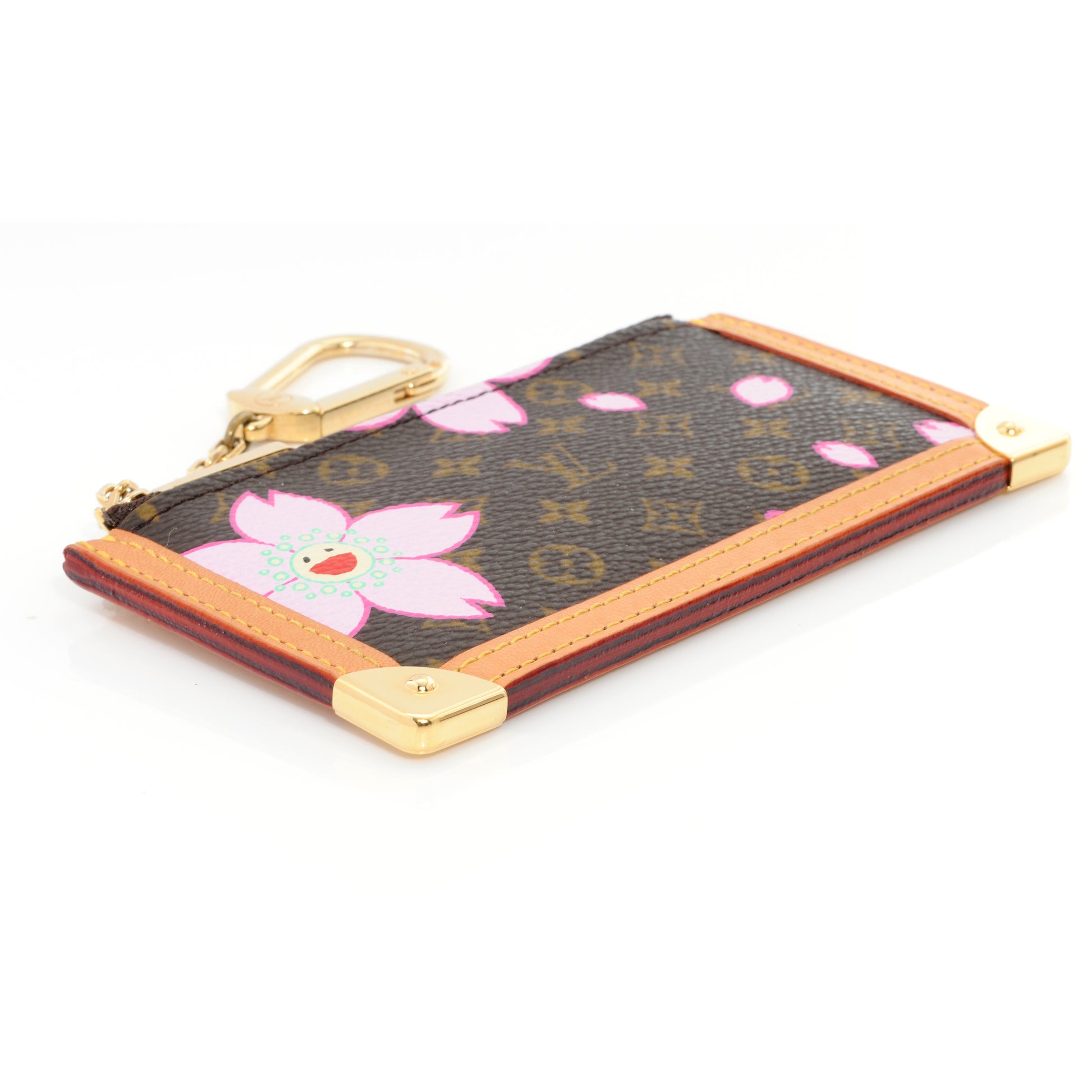 Louis Vuitton Monogram Cherry Blossom Key Pouch Brown 3 of 6