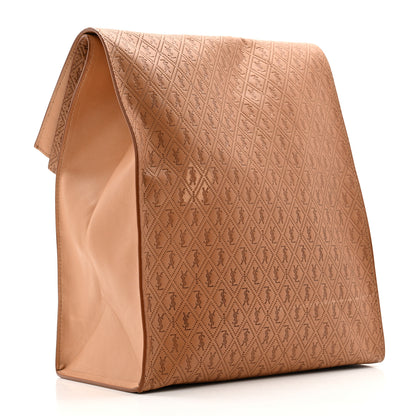 Saint Laurent Calfskin Monogram Deli Paper Bag Vintage Beige 3 of 10
