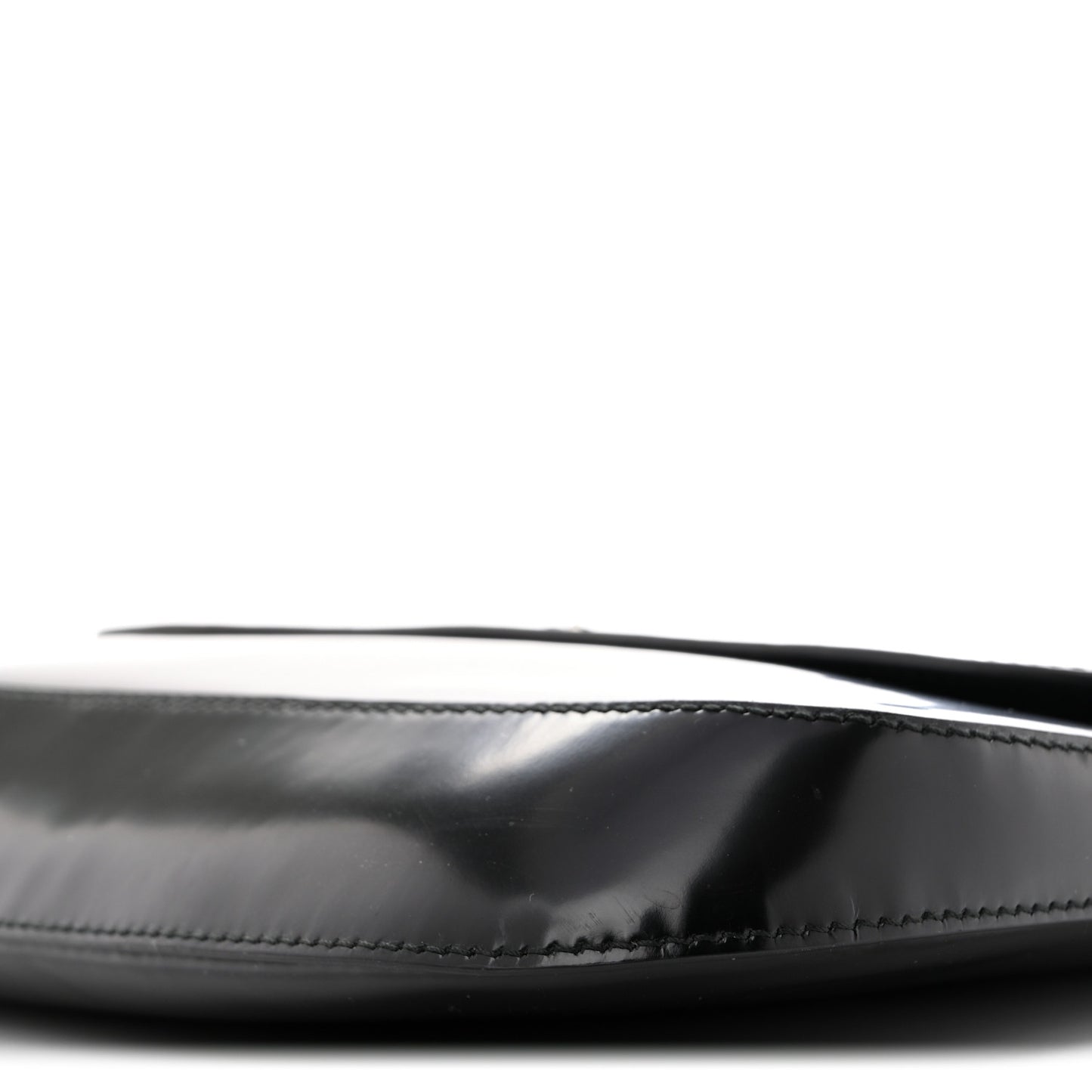 Spazzolato Cleo Flap Shoulder Bag Black