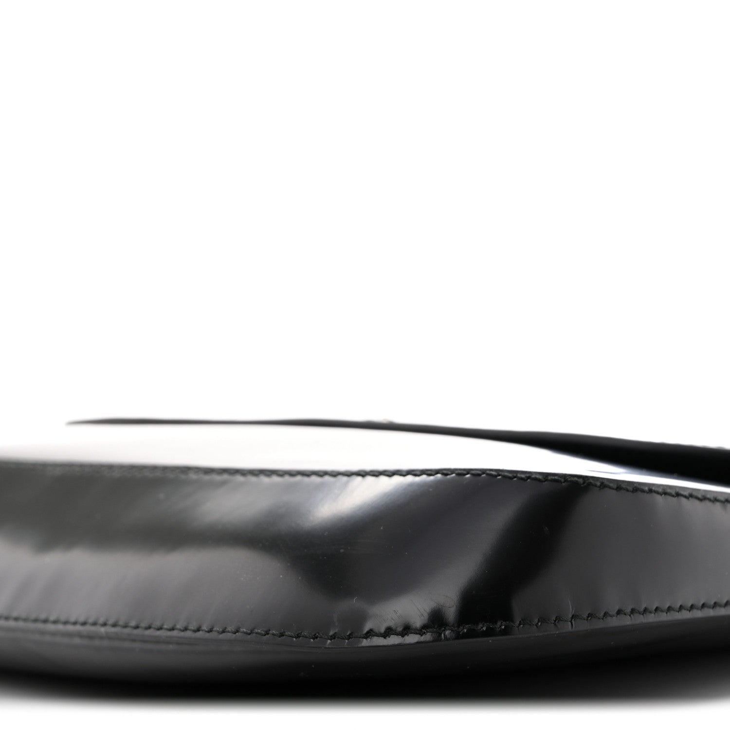 Prada Spazzolato Cleo Flap Shoulder Bag Black 8 of 10