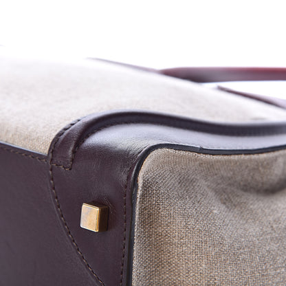 Celine Calfskin Linen Mini Tri-Color Luggage 11 of 17