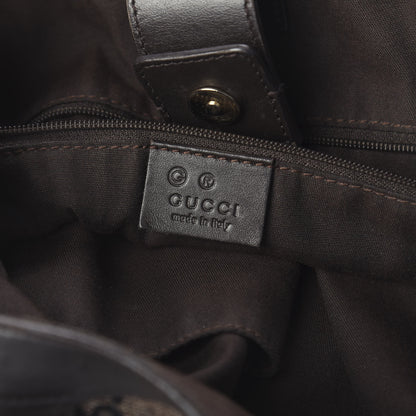 Gucci Monogram Medium Abbey Convertible Tote Dark Brown 7 of 10