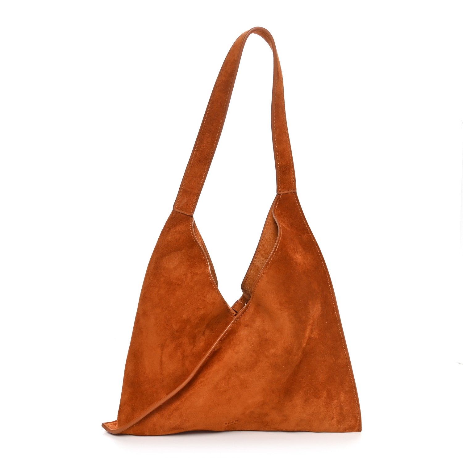 Khaite Suede Calfskin Small Sara Tote Caramel 1 of 9