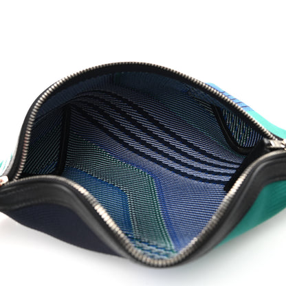 Hermes Dynamo Technical Canvas Allegretto Calfskin Cityslide Belt Bag PM Bleu Zellige Vert Vertigo Black 5 of 10