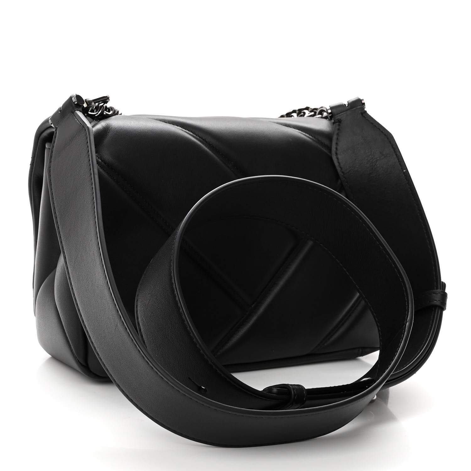 Bulgari Calfskin Matelasse Serpenti Cabochon Crossbody Bag Black 3 of 11