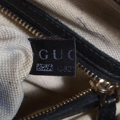 Gucci Calfskin Vintage Web Medium Boston Black 7 of 9