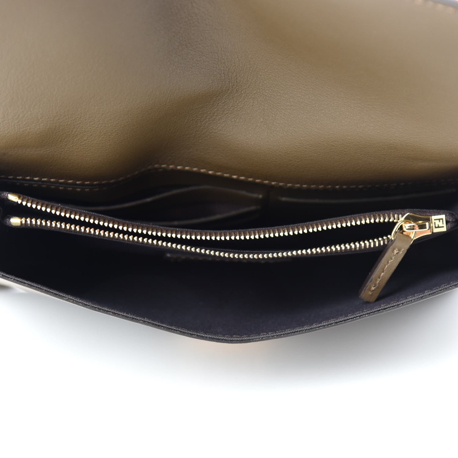 Fendi Vitello Grace Matte Kan U Wallet On Chain Wood 5 of 11
