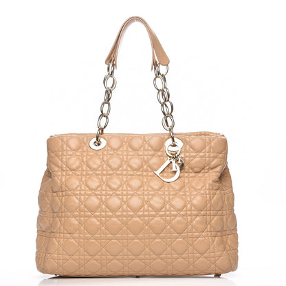 Christian Dior Lambskin Cannage Large Dior Soft Shopping Tote Beige 1 of 10