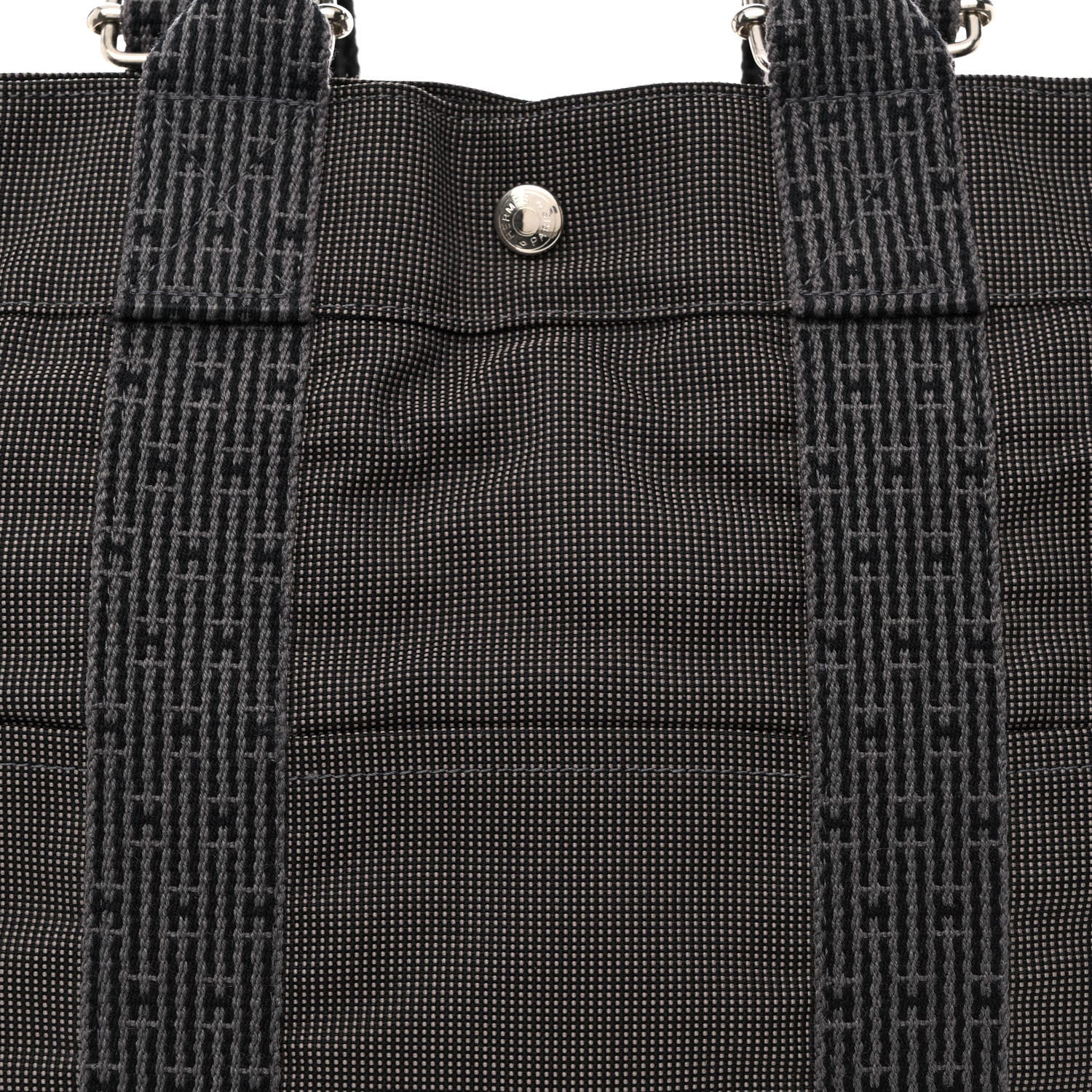 Hermes Canvas Herline Backpack Grey 8 of 10