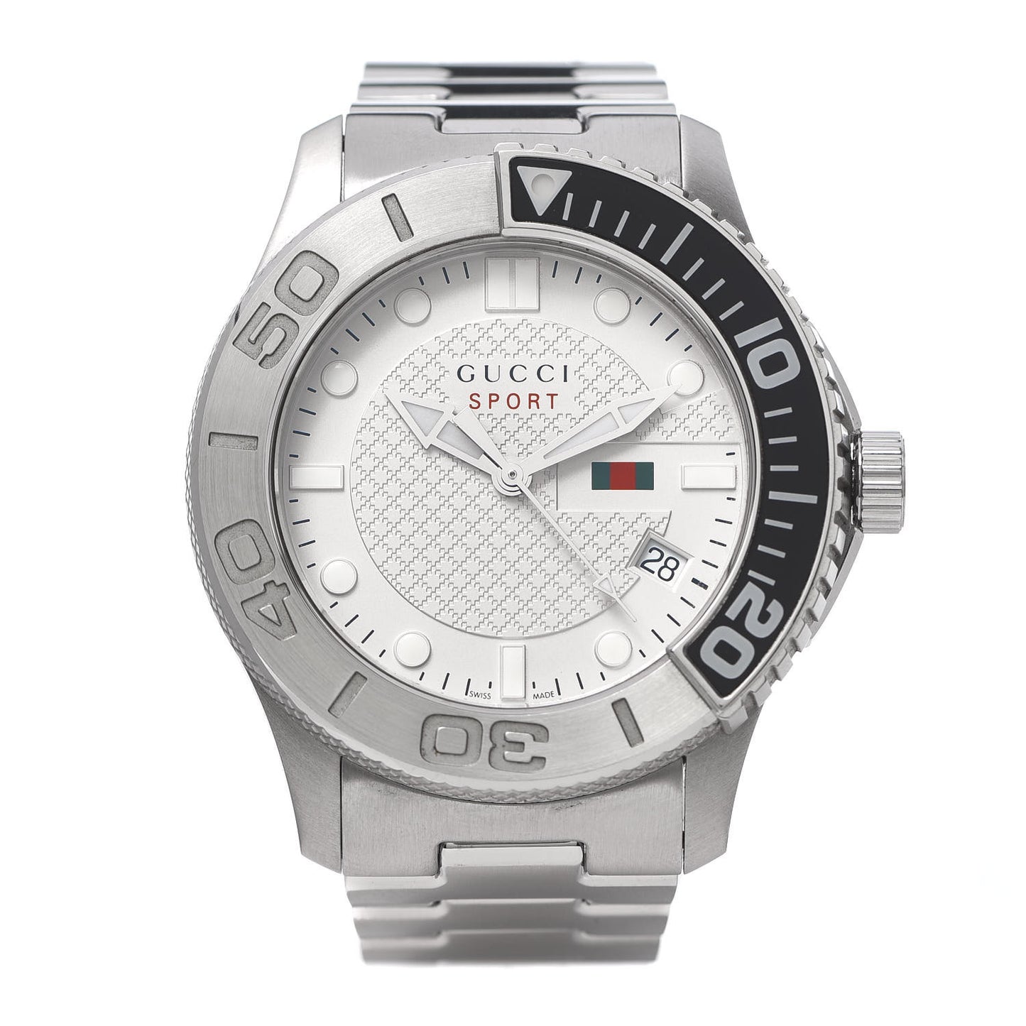 Stainless Steel 44mm G-Timeless Sport Quartz Watch White