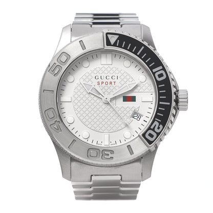 Gucci Stainless Steel 44mm G-Timeless Sport Quartz Watch White 1 of 8