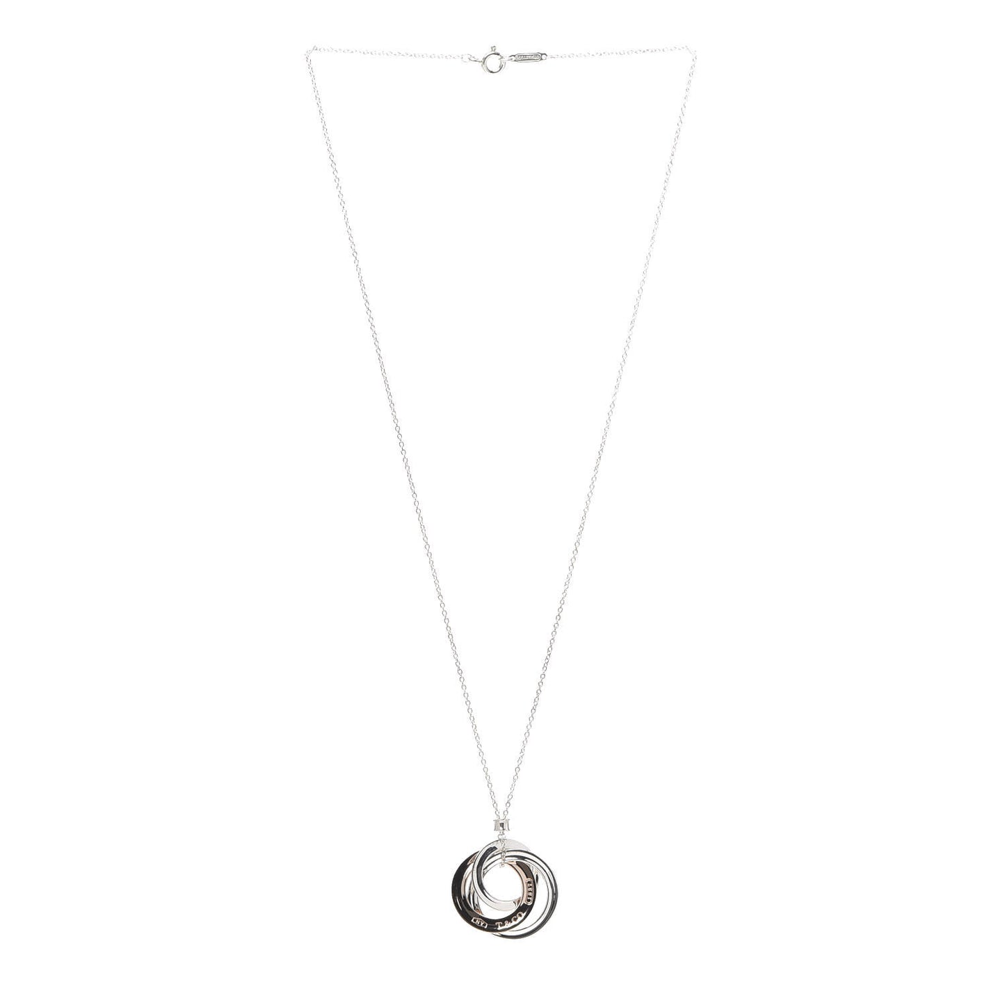 Sterling Silver Rubedo 1837 Circles Pendant Necklace