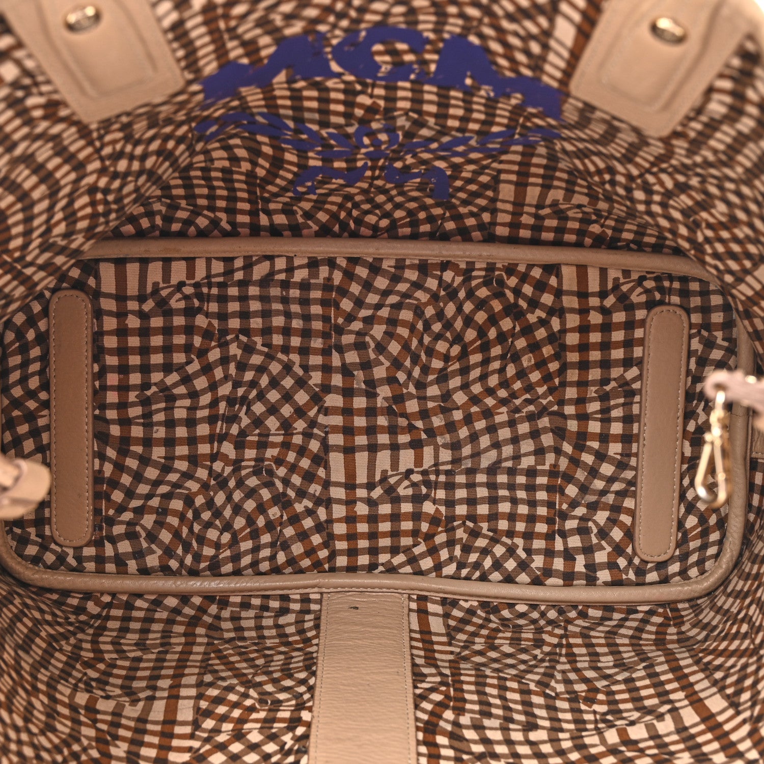 MCM Visetos Medium Liz Reversible Shopper Tote Beige 8 of 28