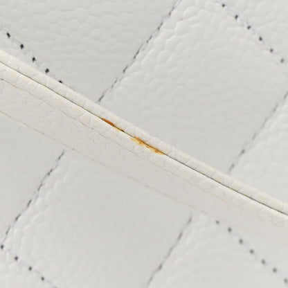 Chanel Caviar Quilted Maxi Paris Edinburgh Flap White 11 of 11