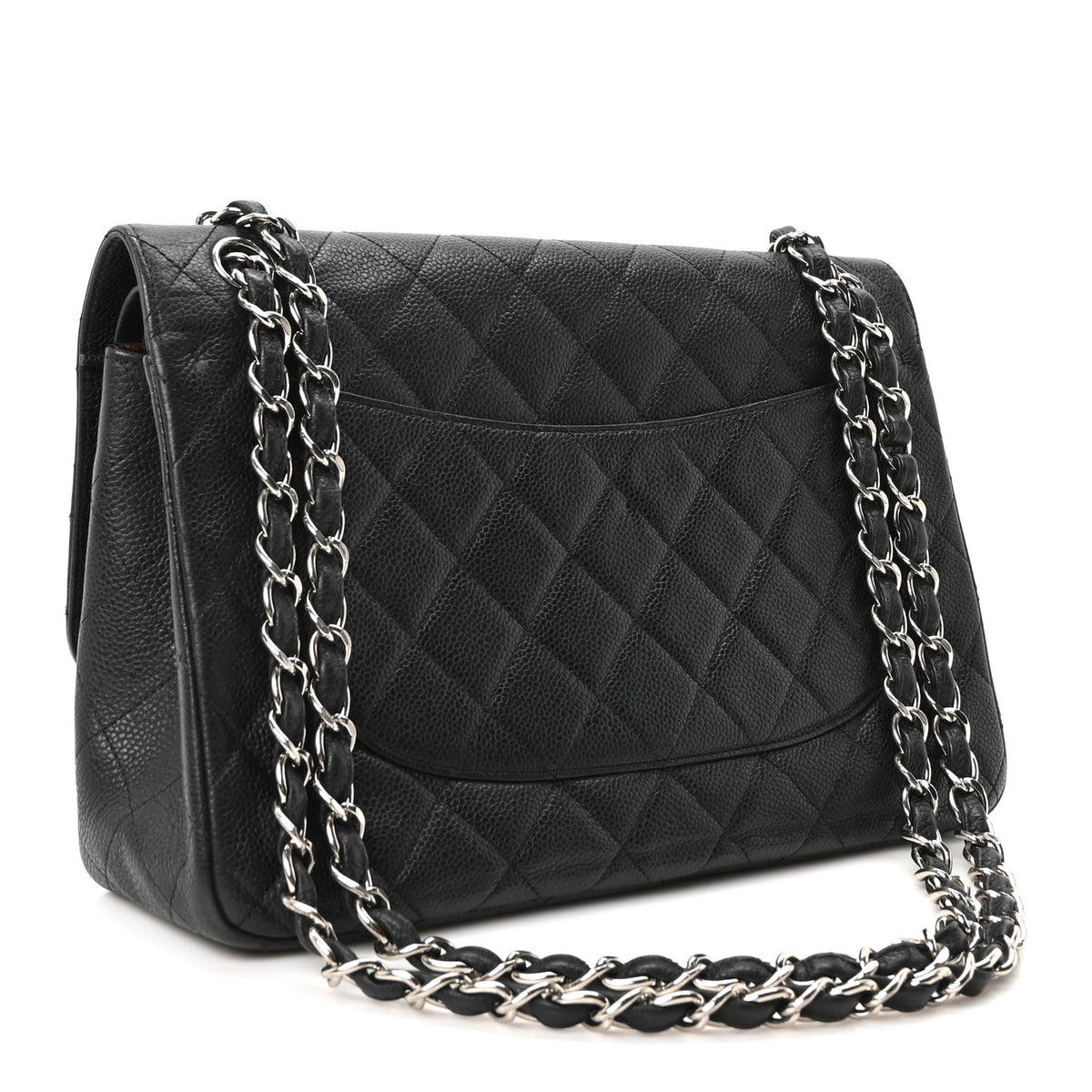 Chanel Caviar Quilted Jumbo Double Flap Black 3 of 10
