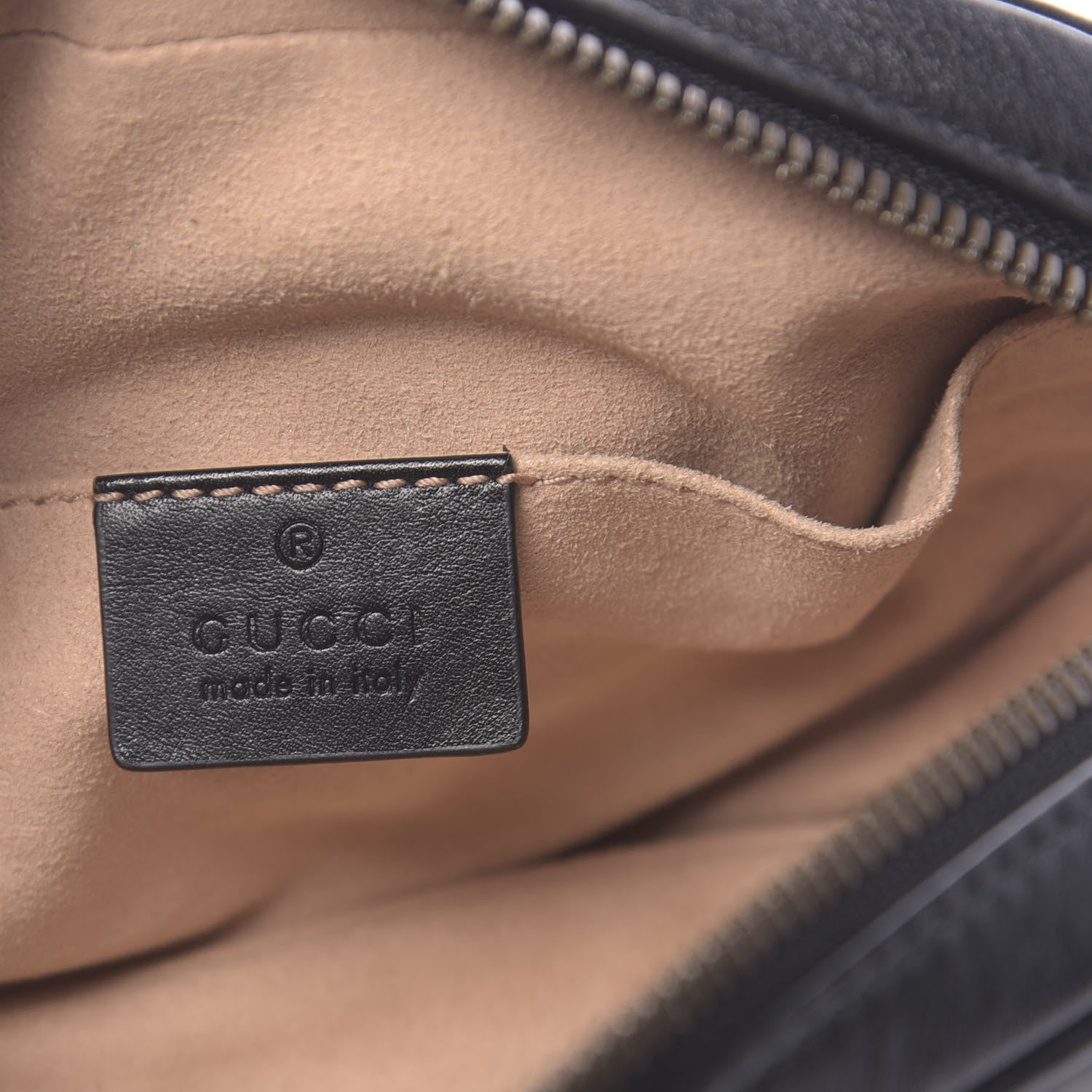 Gucci Calfskin Matelasse GG Marmont Belt Bag 95 38 Black 6 of 12