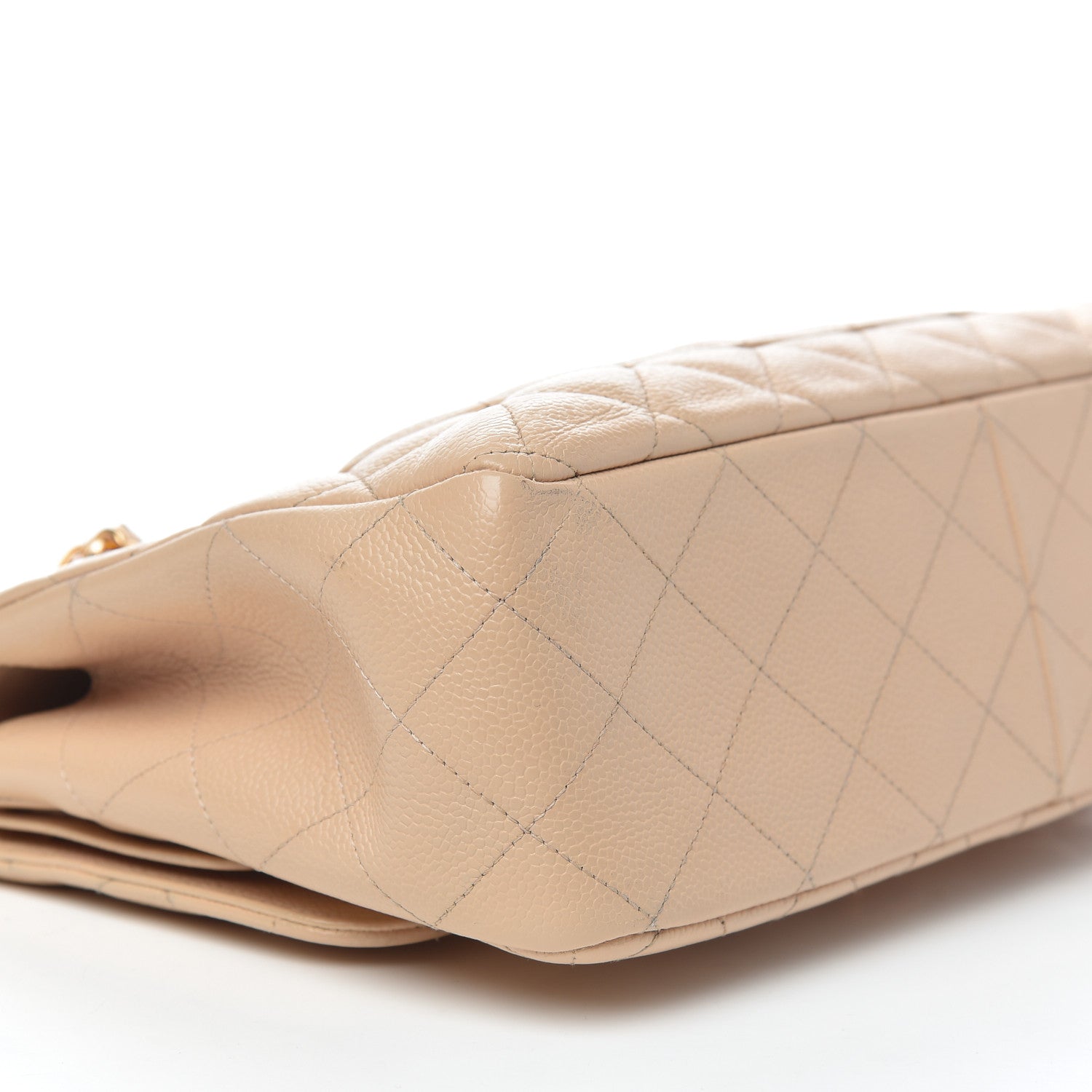 Chanel Caviar Quilted Jumbo Double Flap Beige Clair 8 of 11