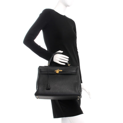 Hermes Togo Kelly Retourne 35 Black 3 of 35