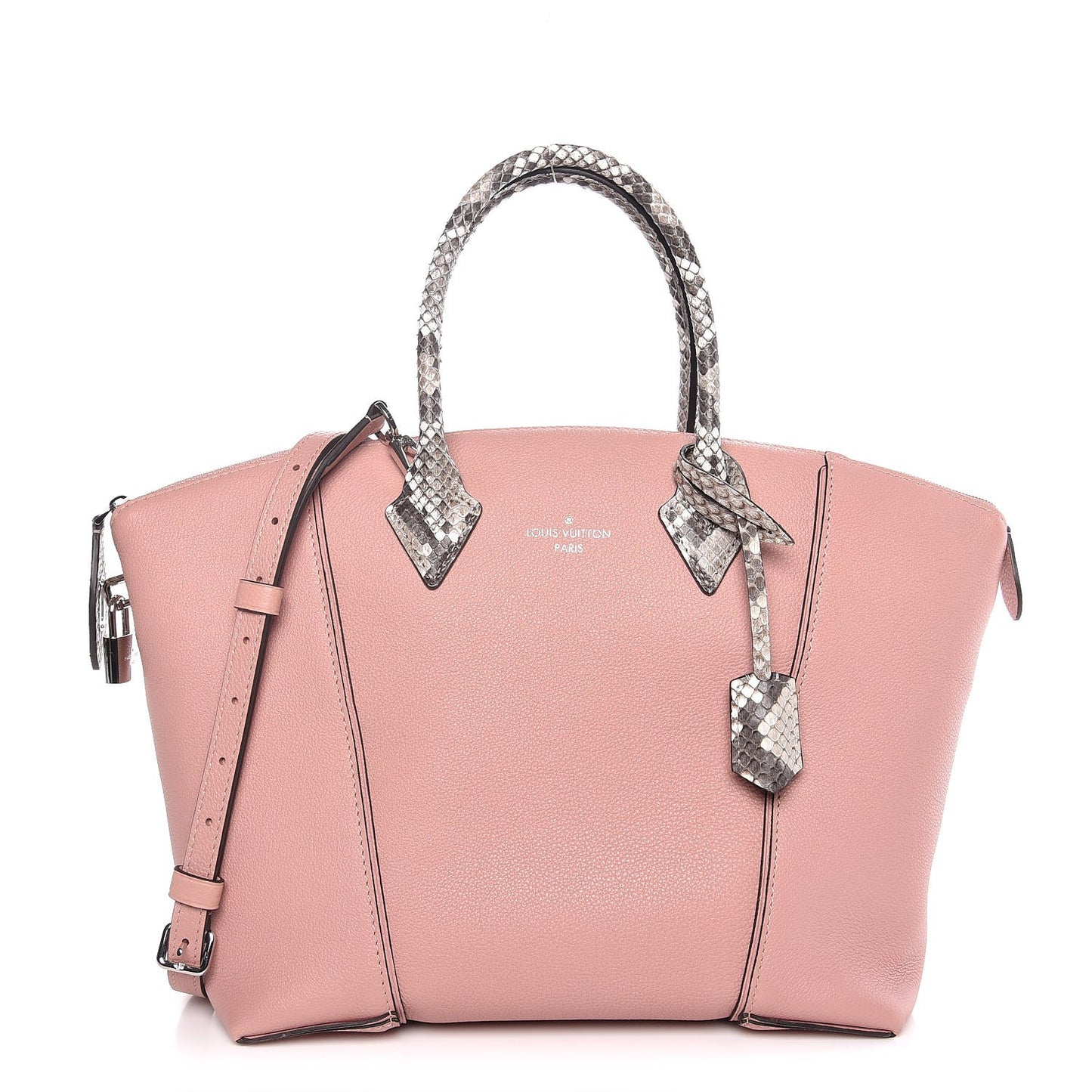 Veau Cachemire Python Soft Lockit PM Magnolia