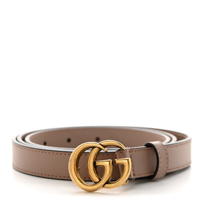 Gucci Calfskin Double G 20mm Belt 100 40 Porcelain Rose 1 of 5