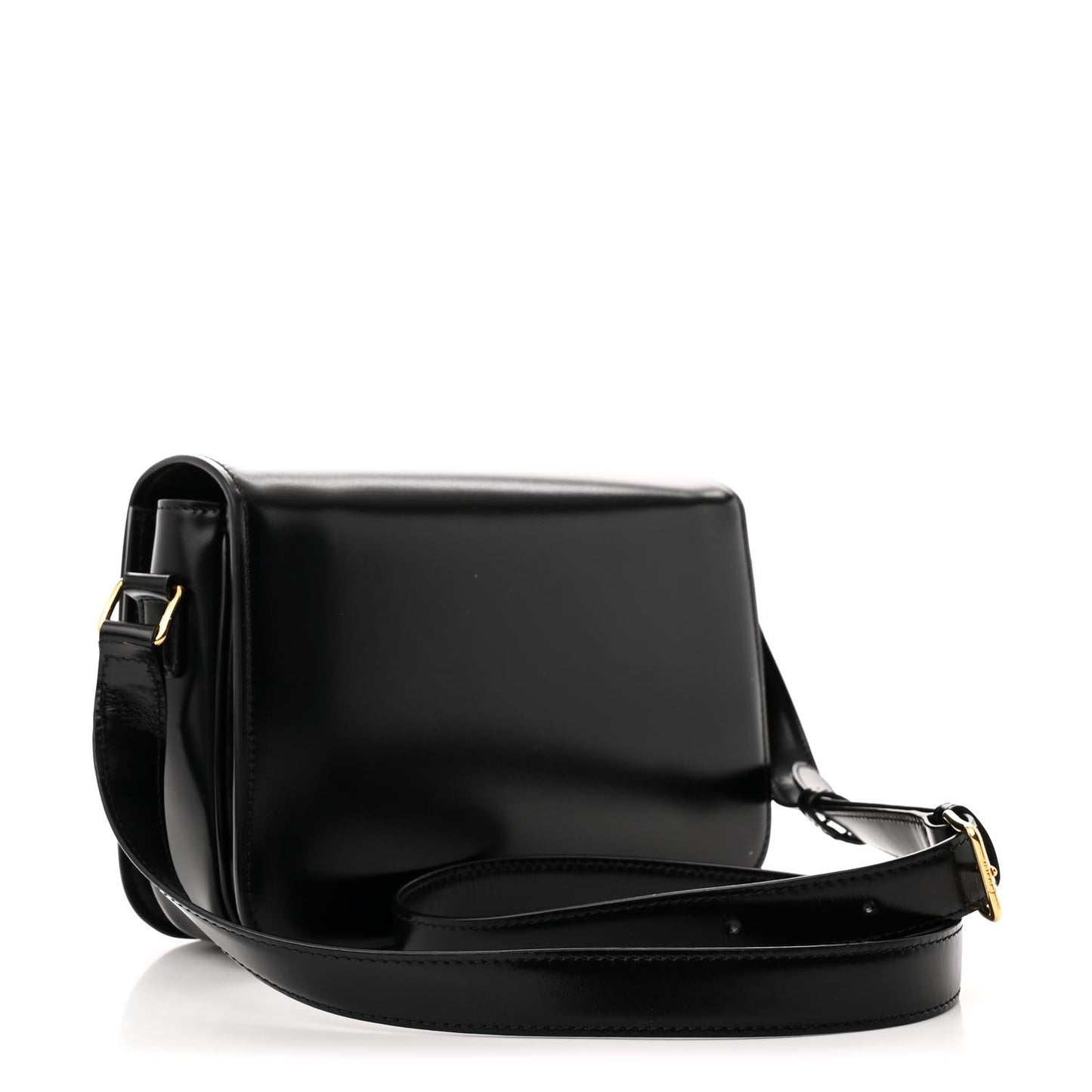 Shiny Calfskin Medium Triomphe Black
