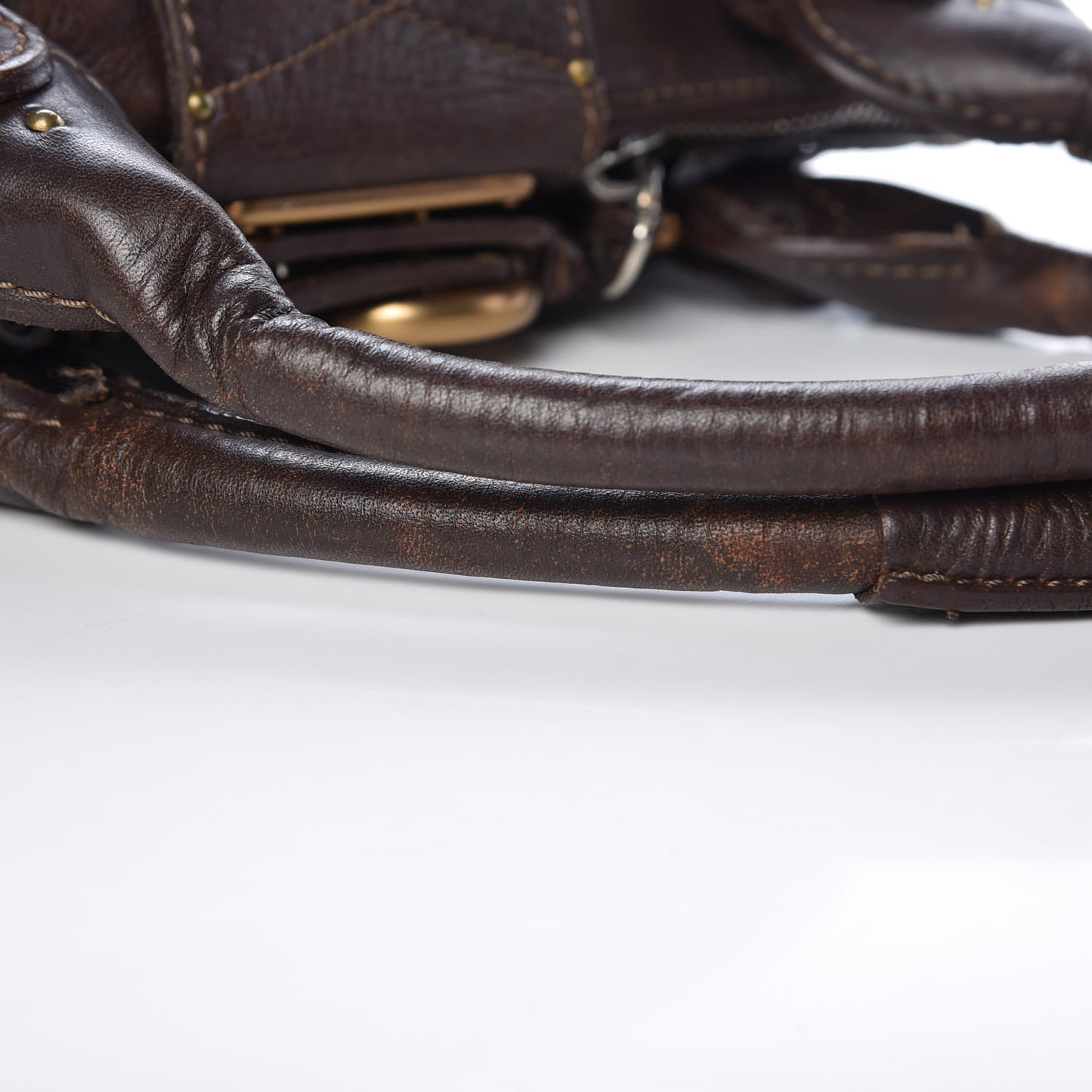 Calfskin Medium Paddington Satchel Chocolate