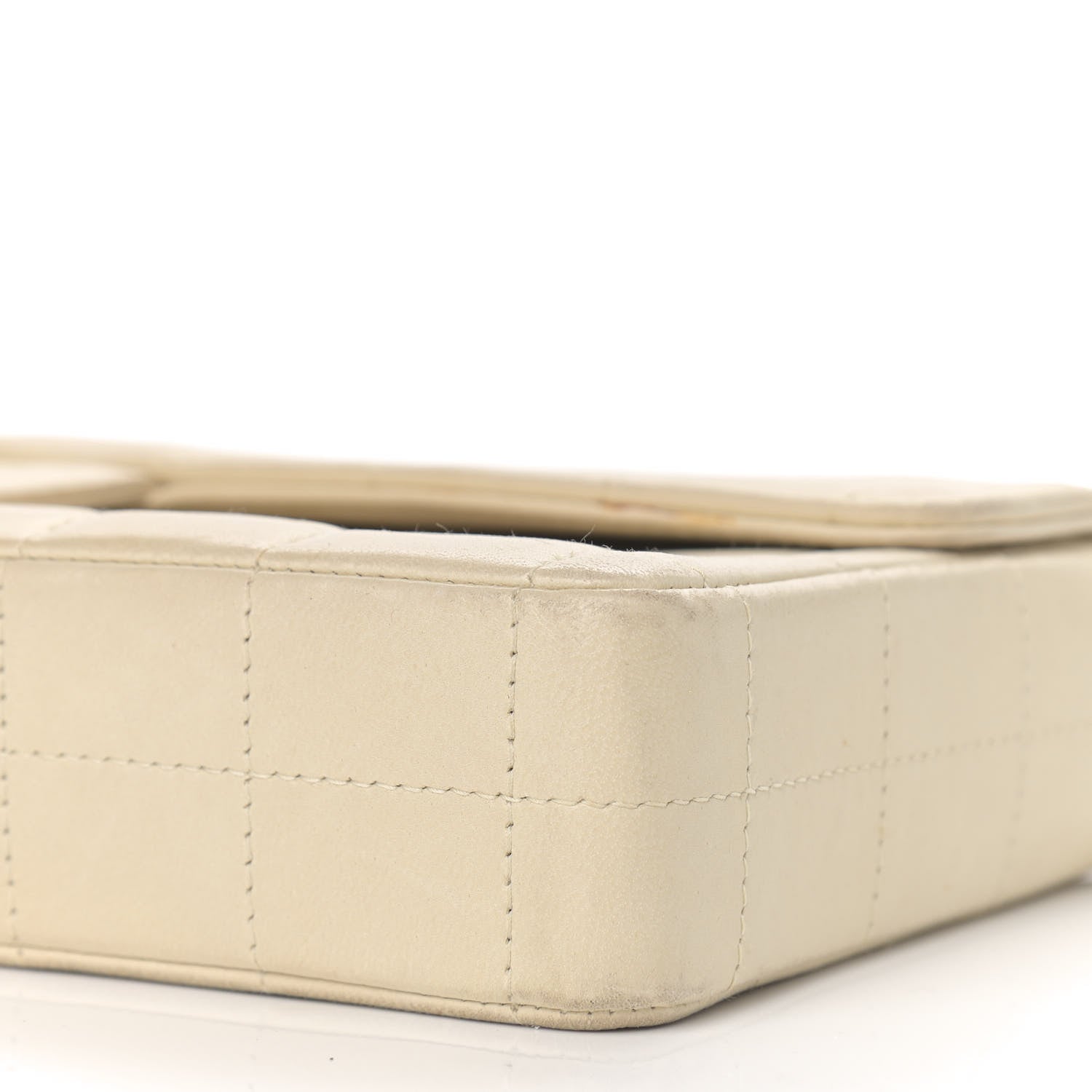 Chanel Lambskin East West Chocolate Bar Flap Ivory 7 of 17