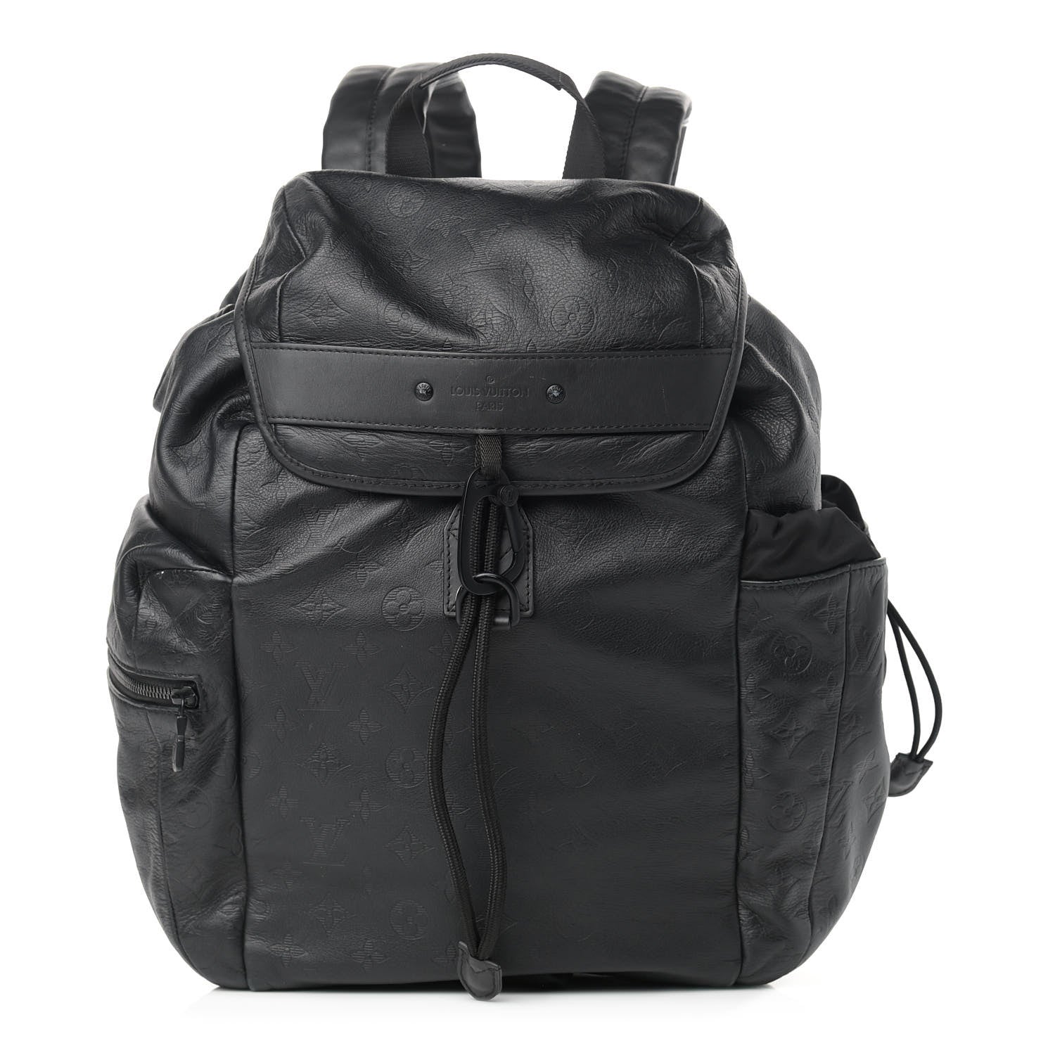Louis Vuitton Calfskin Monogram Shadow Discovery Backpack Black 1 of 14