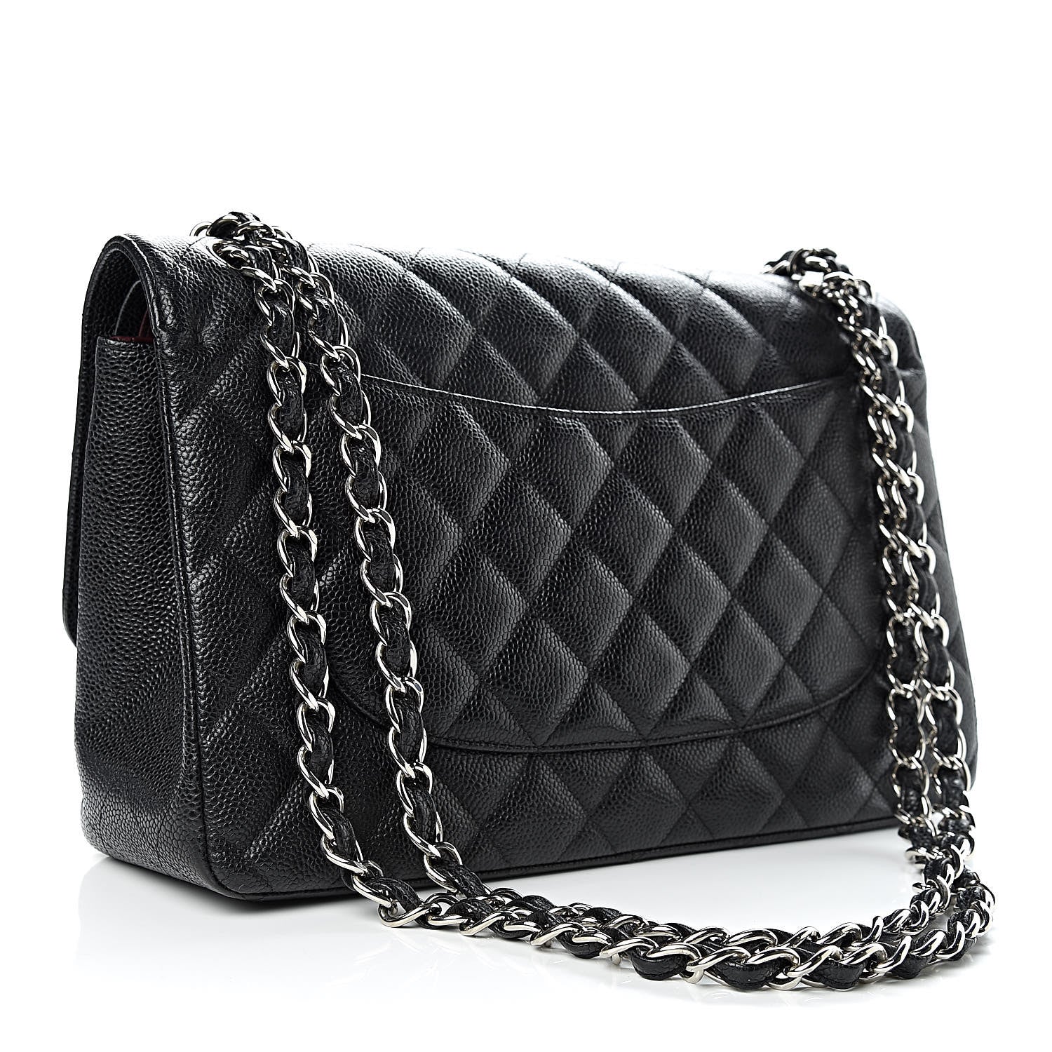 Chanel Caviar Quilted Jumbo Double Flap Black 3 of 11