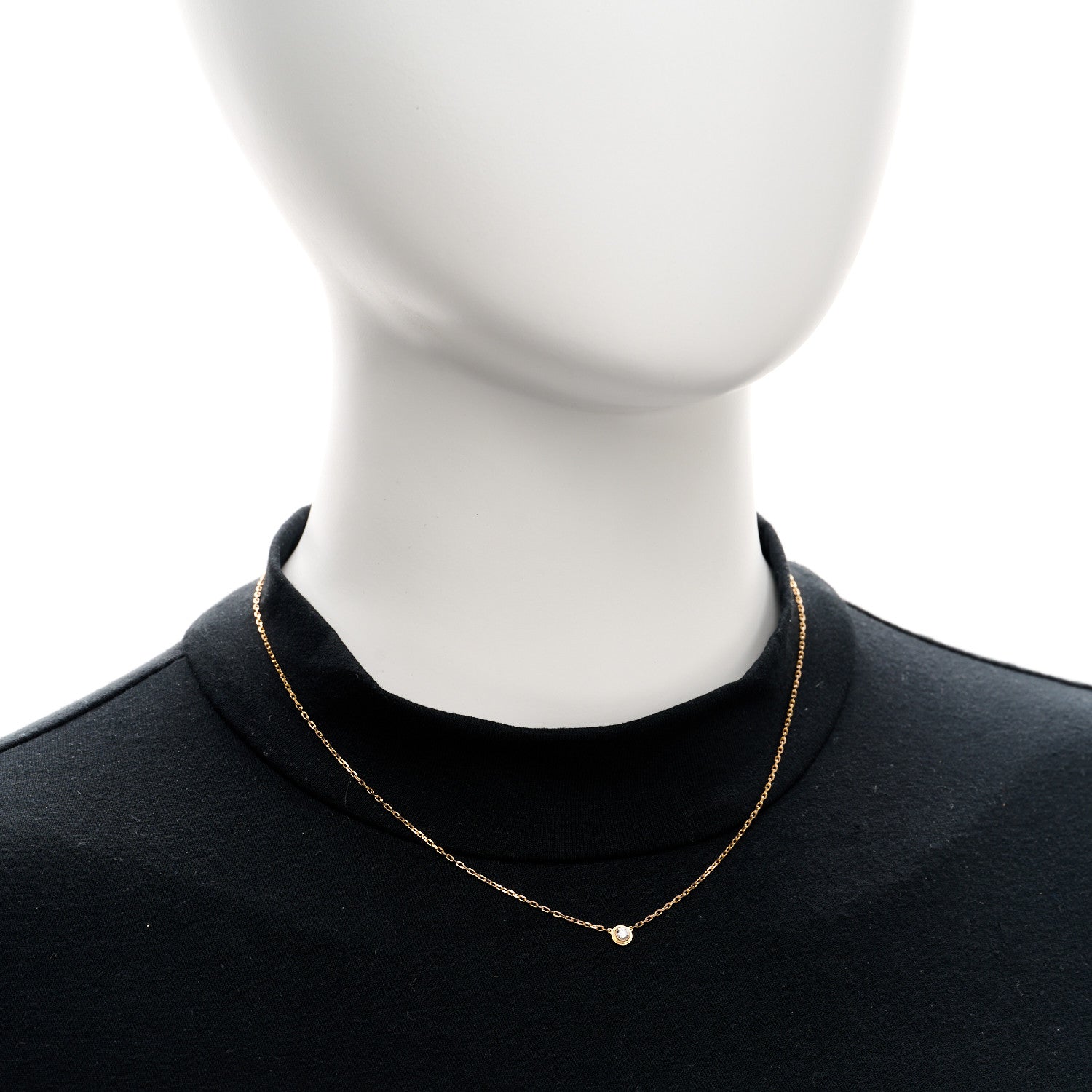 Cartier 18K Pink Gold Diamond SM D'Amour Pendant Necklace 2 of 4