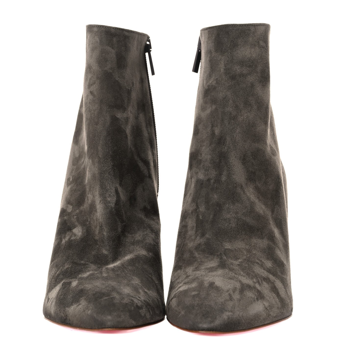 Suede So Eleonor Ankle Booties 39.5 Gray